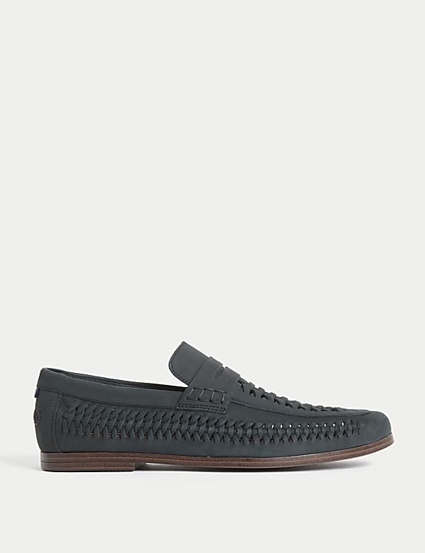 Nubuck Woven Loafers - LU