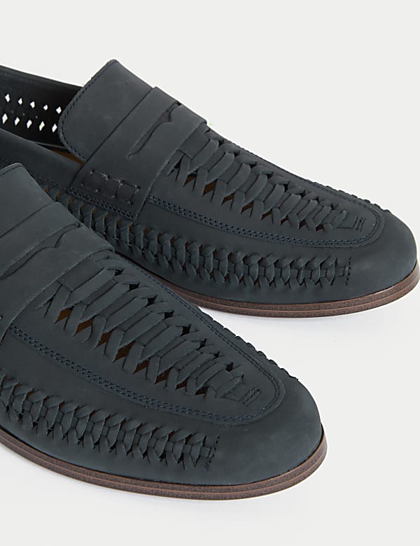 Nubuck Woven Loafers - LU