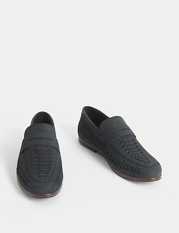 Nubuck Woven Loafers - LU