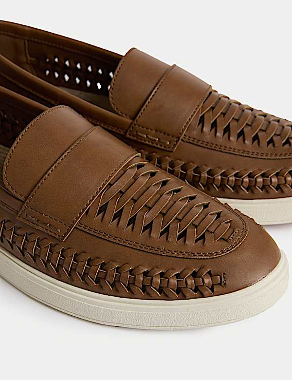 Woven Slip-On Loafers - SE