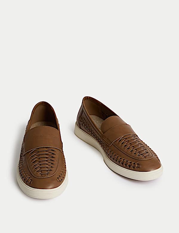 Woven Slip-On Loafers - SE