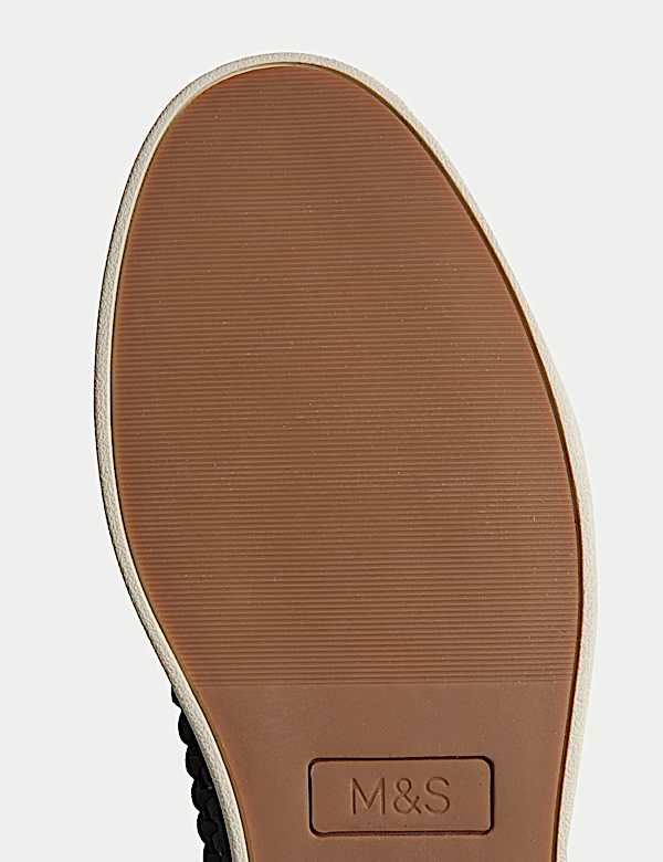 Suedette Woven Slip-On Loafers - FR