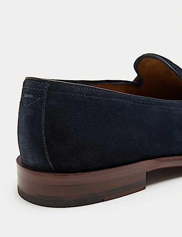 Suede Saddle Loafers - IL
