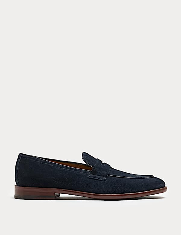 Suede Saddle Loafers - IL