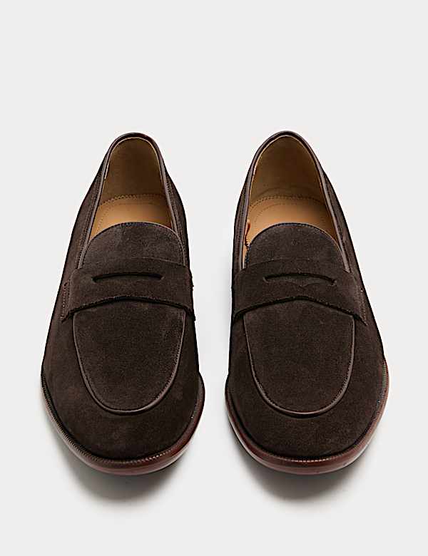 Suede Saddle Loafers - CZ