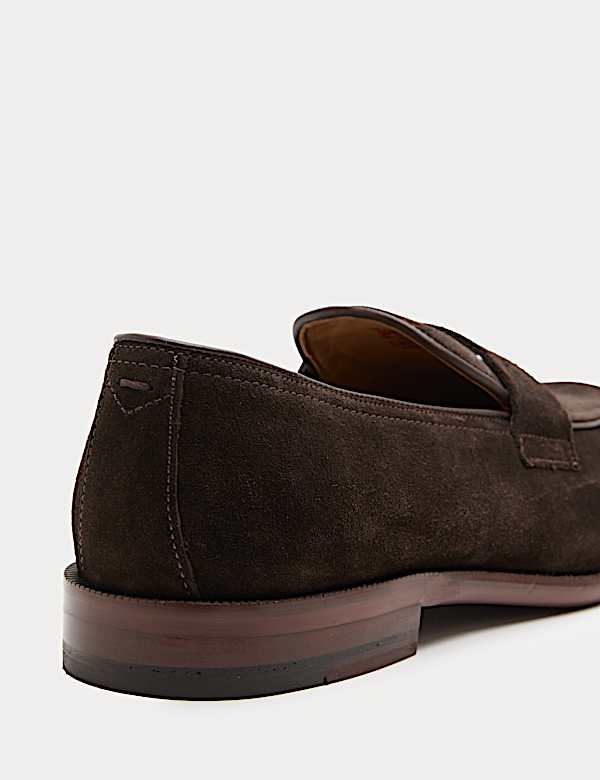 Suede Saddle Loafers - CZ