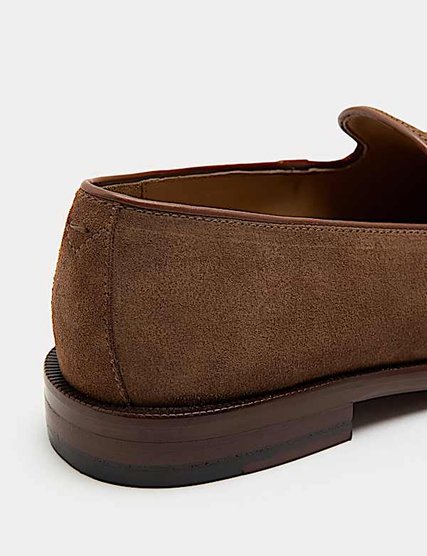 Mocassins en daim &agrave; pampilles - FR