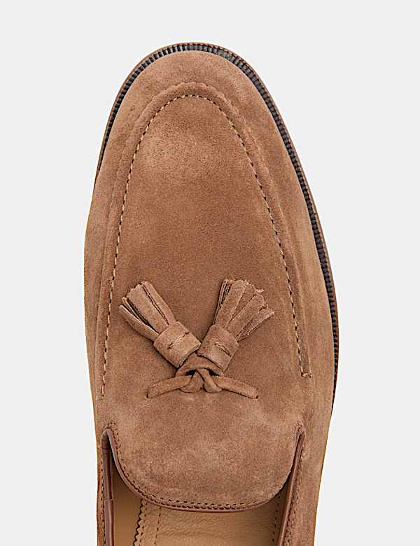 Suede Tassel Loafers - AT