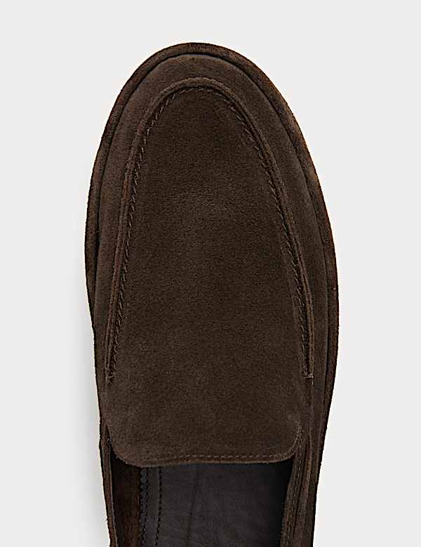 Suede Slip On Loafers - HU