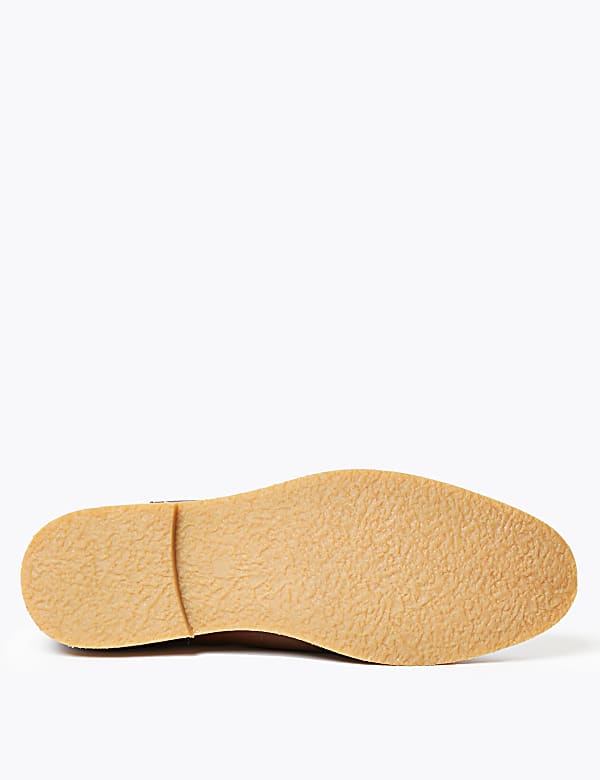 Leather Crepe Sole Chelsea Boots