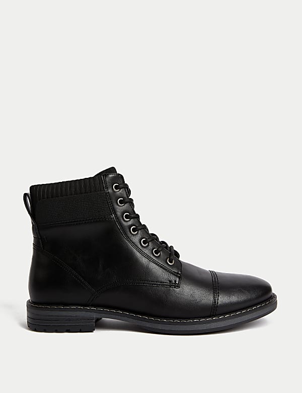 Military Side Zip Casual Boots - IL