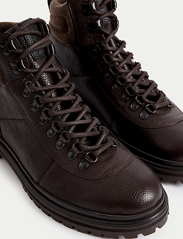 Wanderstiefel aus Leder im Vintage-Stil - DE