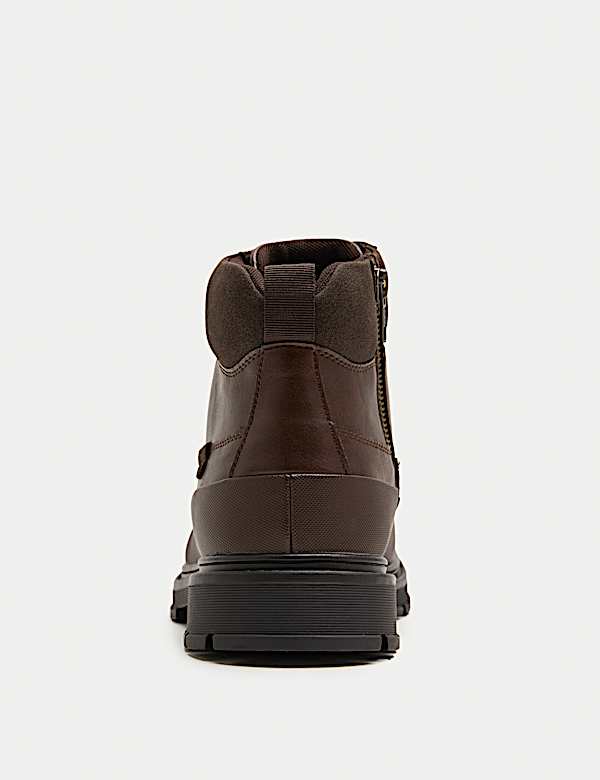 Side Zip Military Boots - GR