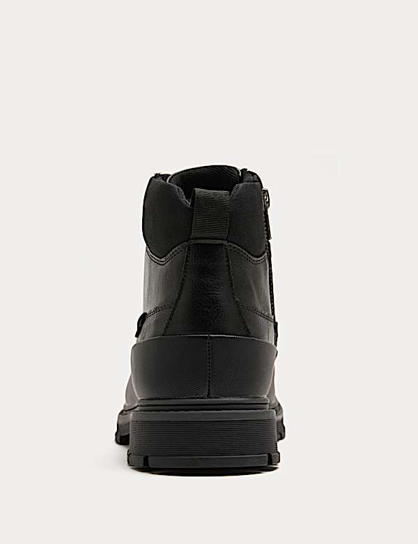 Side Zip Military Boots - DE