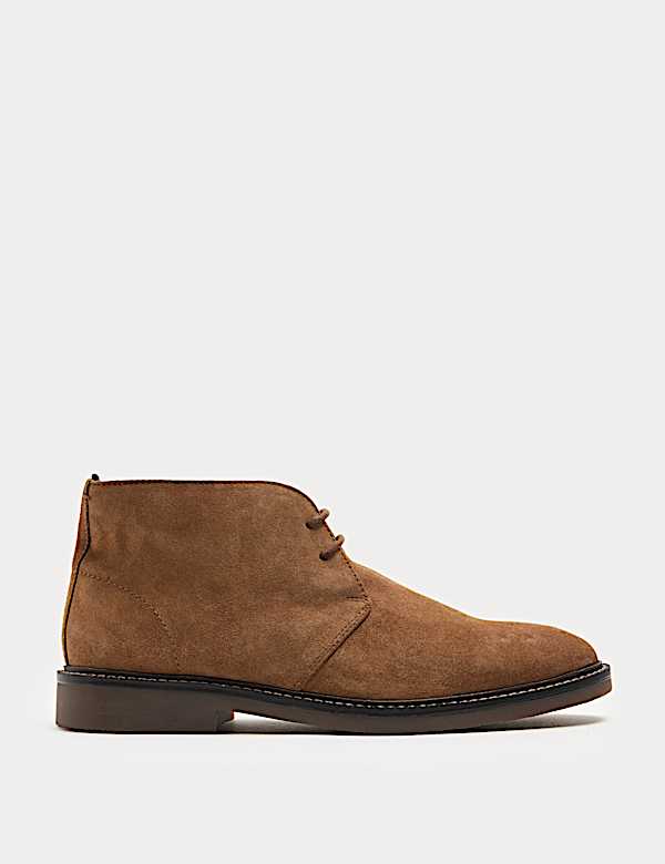 Bottines Chukka en daim avec semelle en caoutchouc - FR