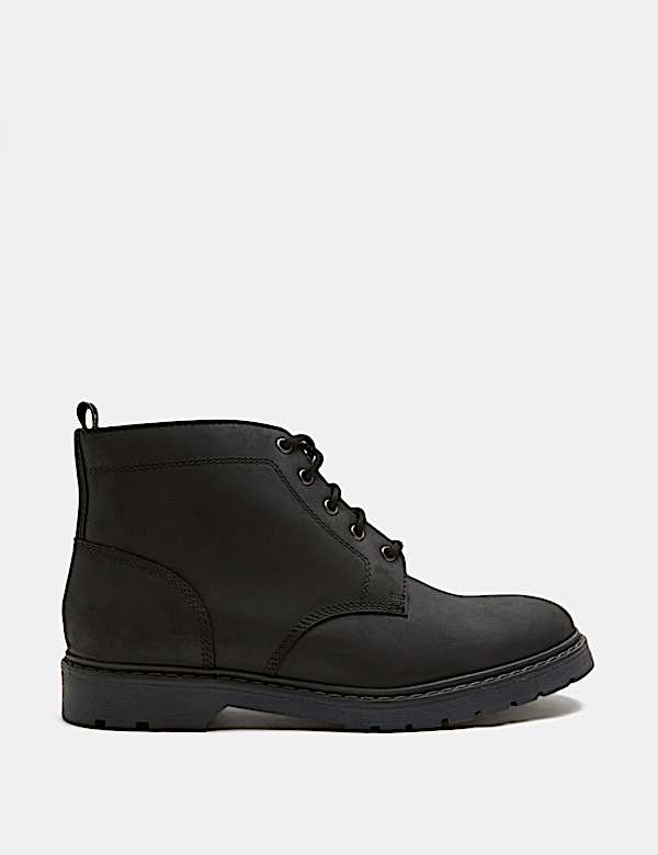 Waterproof Nubuck Lace Up Boots - JP