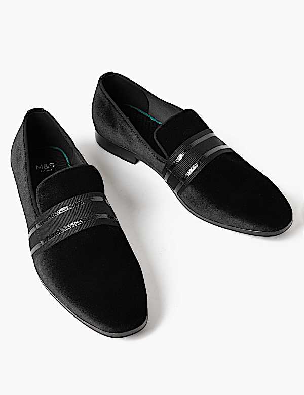 Suedette Patent Ribbon Loafers