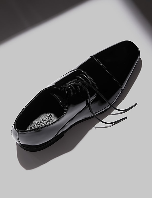 Black colour formal shoes top