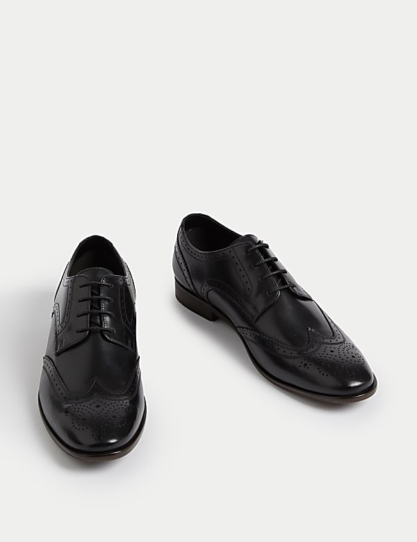 Wide Fit Leather Brogues - IS