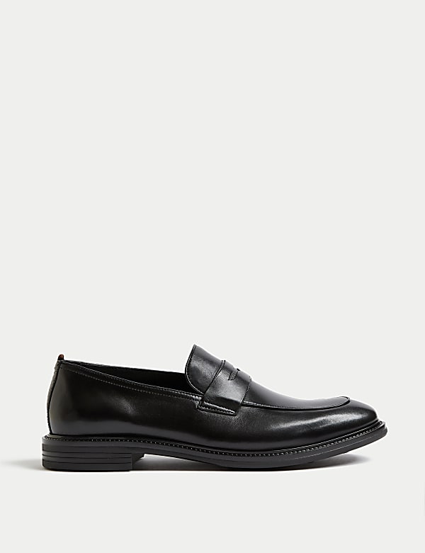 Leather Loafers BLACK Shoes M S CA