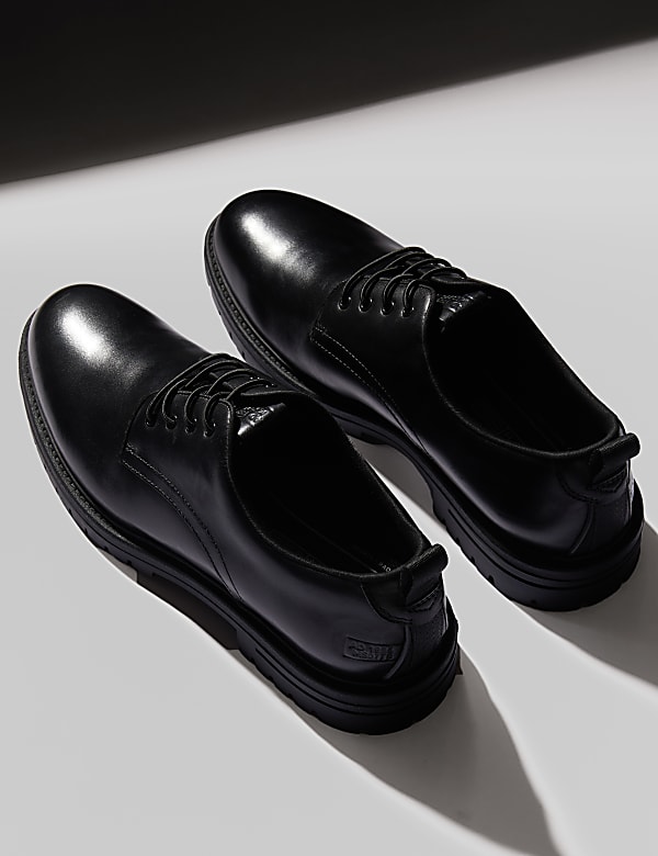 Leather Derby Shoes - ID