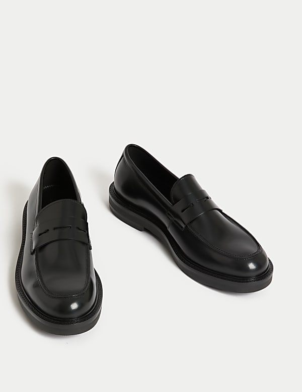Leather Slip-On Loafers - BG