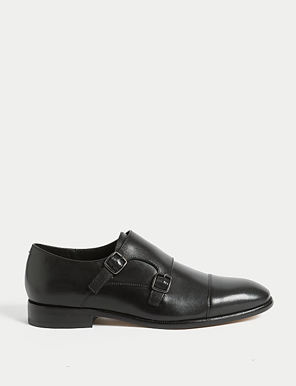 Leather Monk Strap Shoes - AU