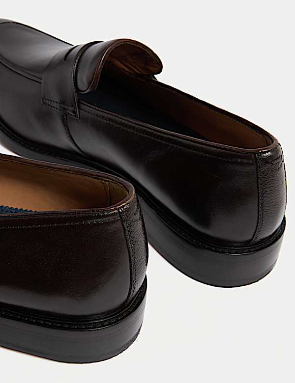 Leather Slip-on Loafers - KR
