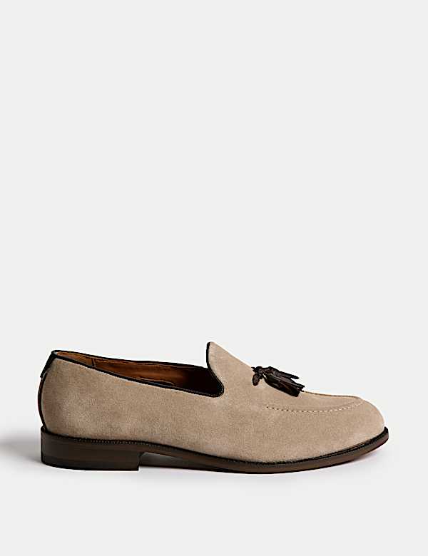 Suede Tassel Loafers - FR