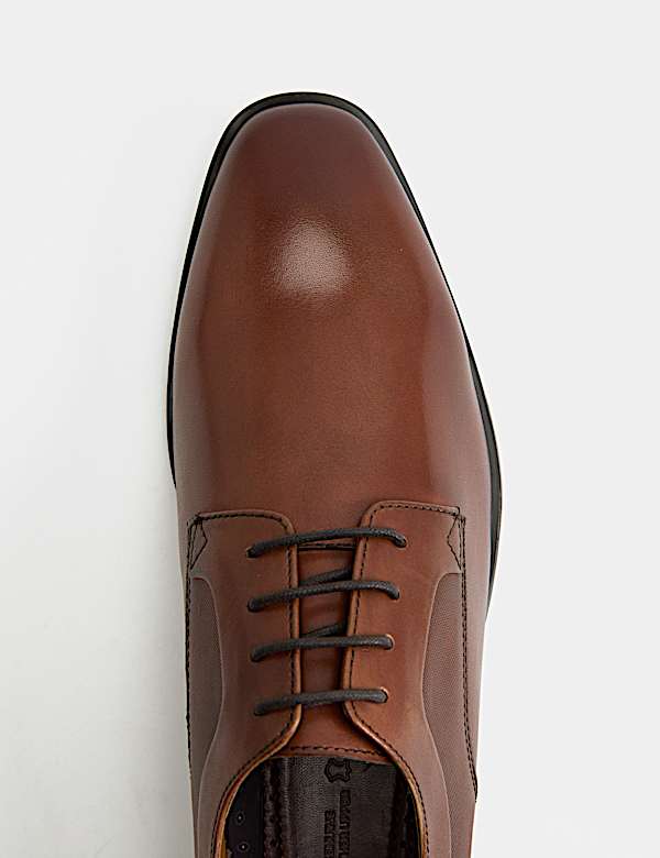 Leather Wide Fit Derby Shoes - MX