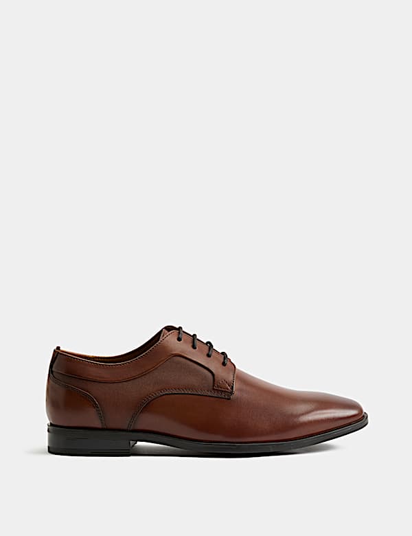 Leather Wide Fit Derby Shoes - MX