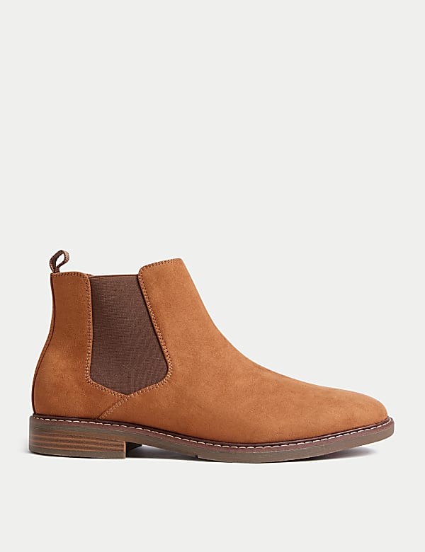 Suedette Chelsea Boots - EE