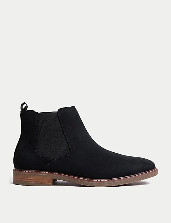 Marks and spencer black suede boots top