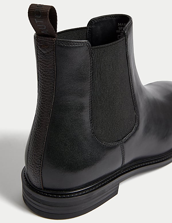 Wide Fit Leather Chelsea Boots - MX