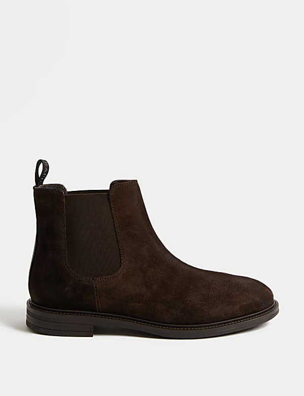 Wide Fit Leather Chelsea Boots - BG