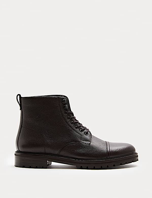 Autograph Leather Toe Cap Tumbled Boot - BG