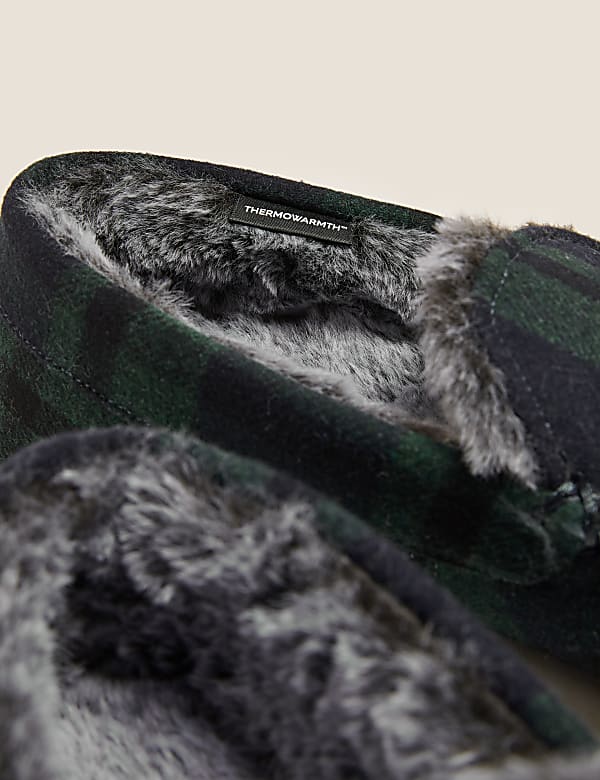 Checked Moccasin Slippers with Freshfeet™