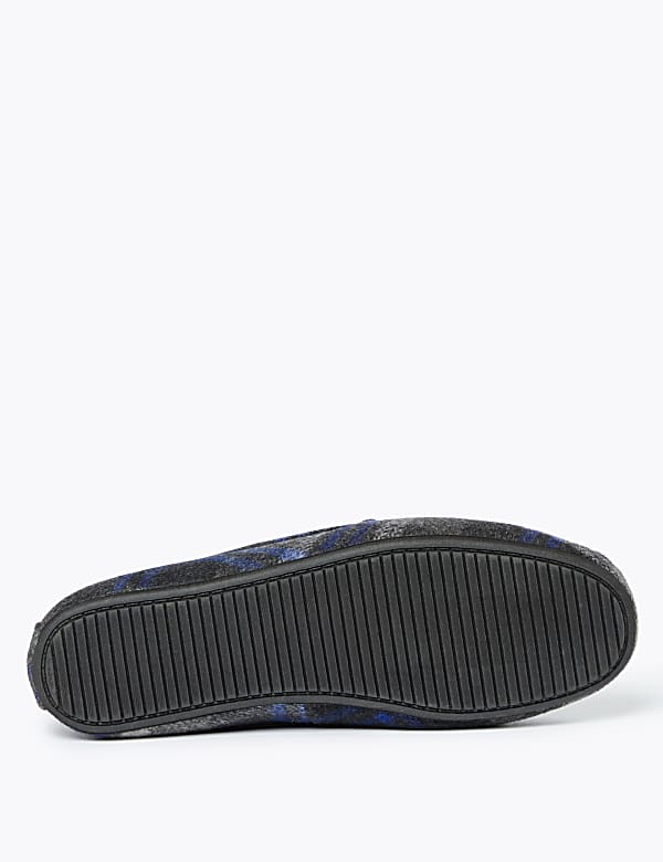 Checked Moccasin Slippers with Freshfeet™