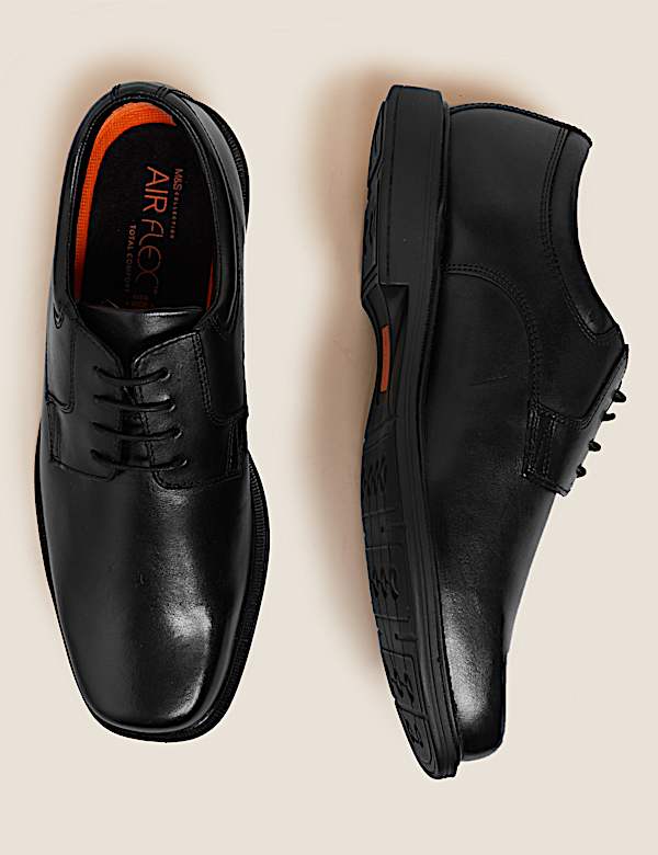 Wide Fit Airflex&trade; Leather Shoes