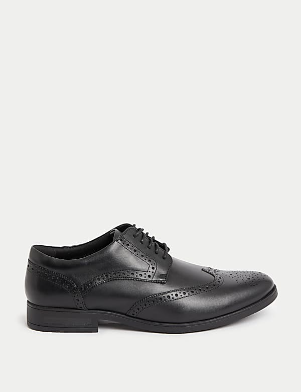 Wide Fit Airflex™ Leather Brogues - CA