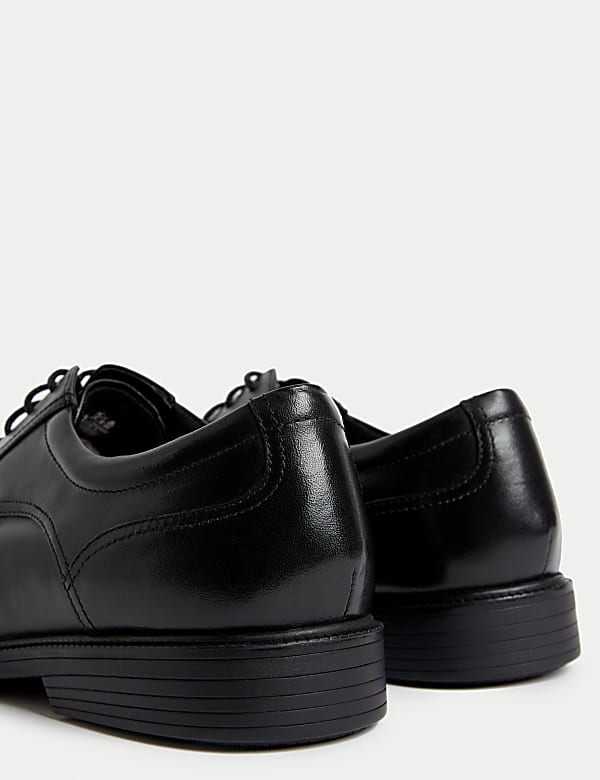 Wide Fit Airflex™ Leather Derby Shoes - PL