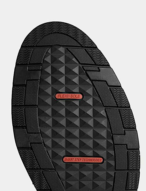 Wide Fit Smart Step Leather Derby Shoes - EE