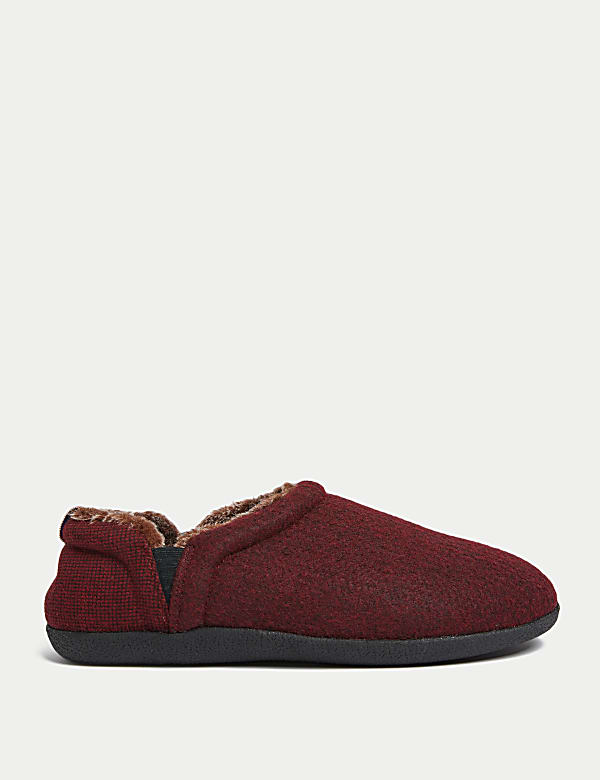 Fleece Lined Mule Slippers with Freshfeet™ - BE