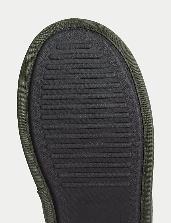 Ρετρό, τουίντ, παντόφλες mule με τεχνολογία Freshfeet™ - GR