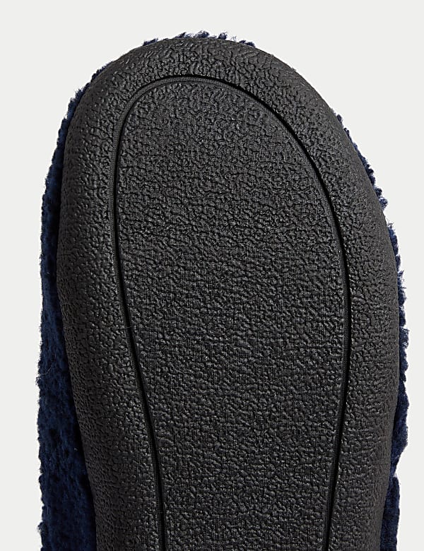 Fleece Lined Mule Slippers with Freshfeet&trade; - MV