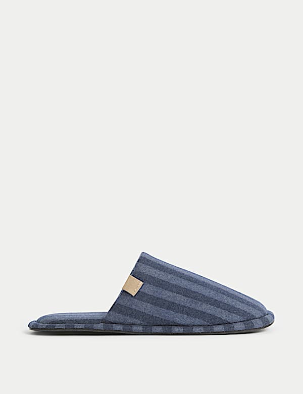 Striped Mule Slippers with Freshfeet™ - AL