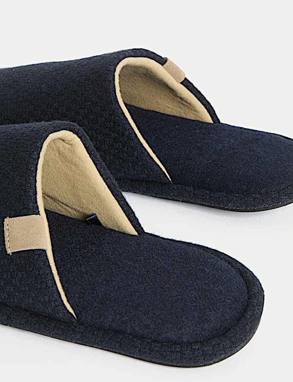Textured Mule Slippers with Freshfeet&trade; - JO