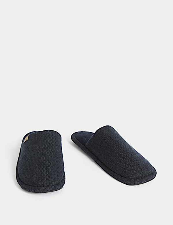 Textured Mule Slippers with Freshfeet&trade; - JO