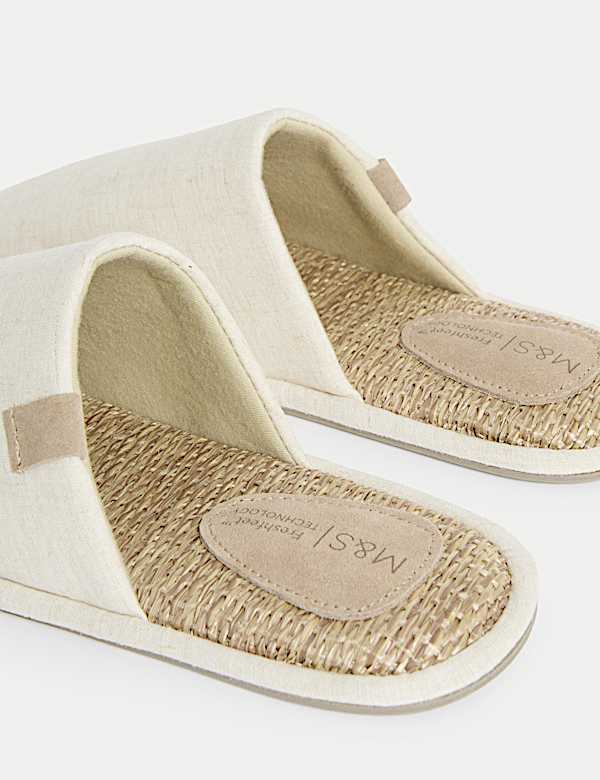 Linen Rich Mule Slippers - KR