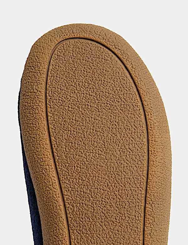 Fleece Lined Felt Slippers with Freshfeet&trade; - AL